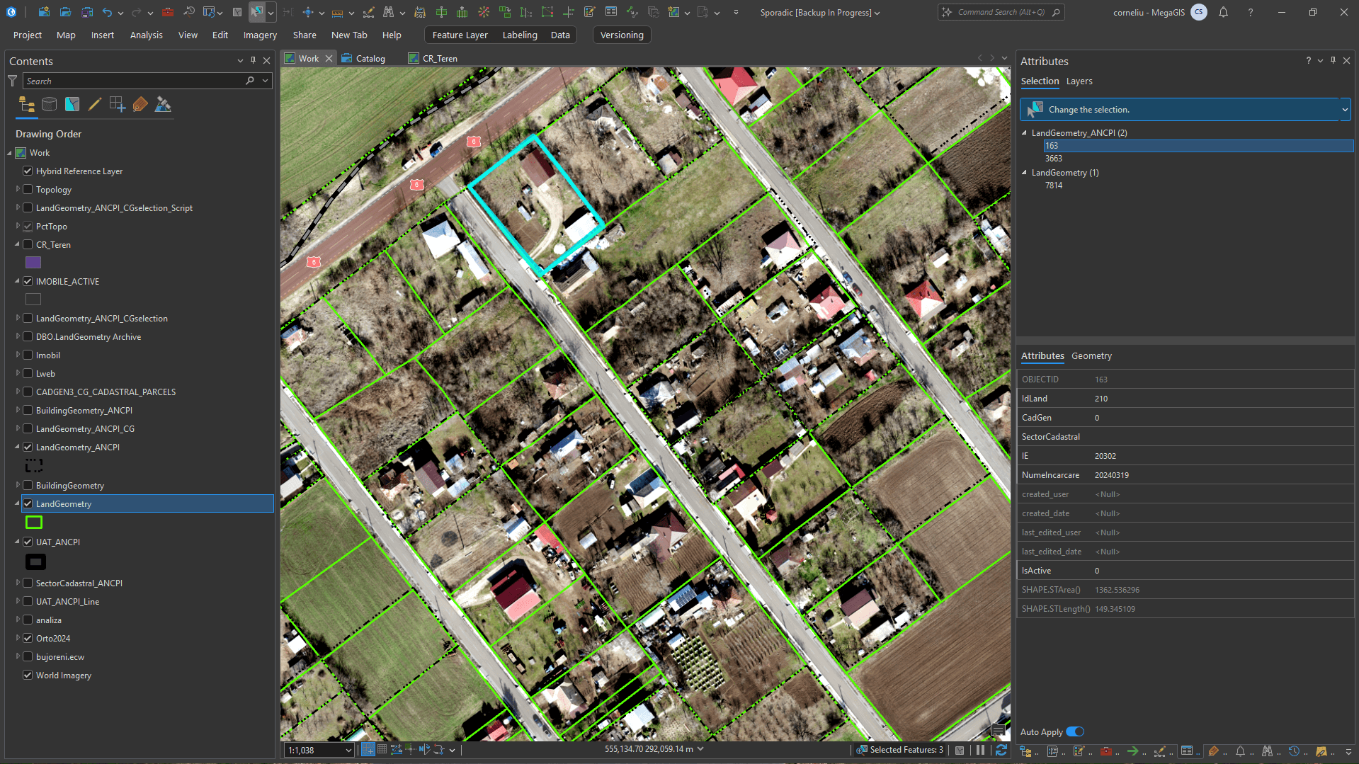 Web GIS Systematic Cadastre System & Automated Site Plan (PAD) Extraction